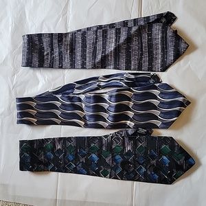 Mens patterned silk ties